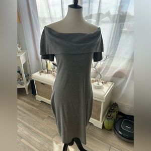 Juicy couture gray off the shoulder dress.  Size medium